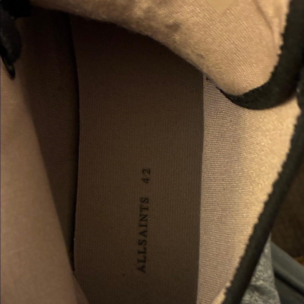 All Saints Black Canvas Men's Sneakers - Picture 4 of 6